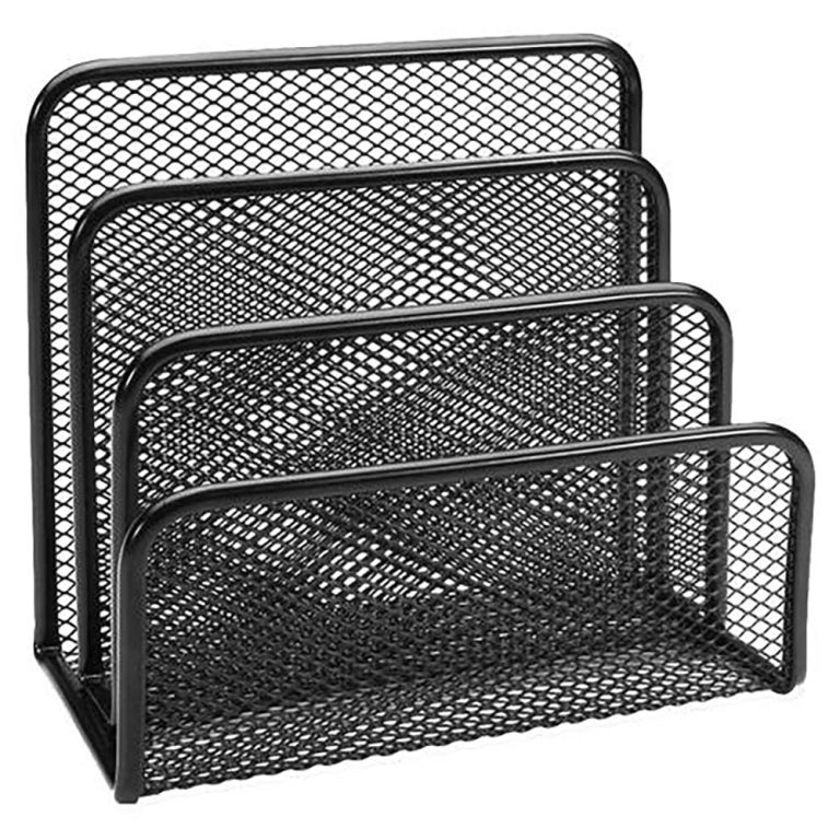 Suport Corespondenta Metal Negru Mesh Fornax