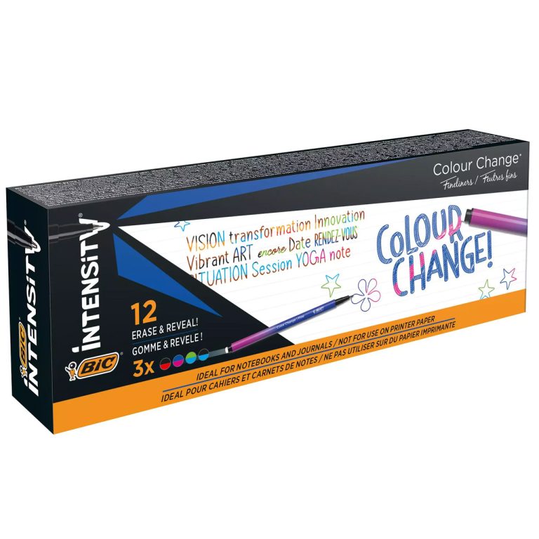 Liner 0.4mm Culori Asortate Color Change 12/Cut Bic