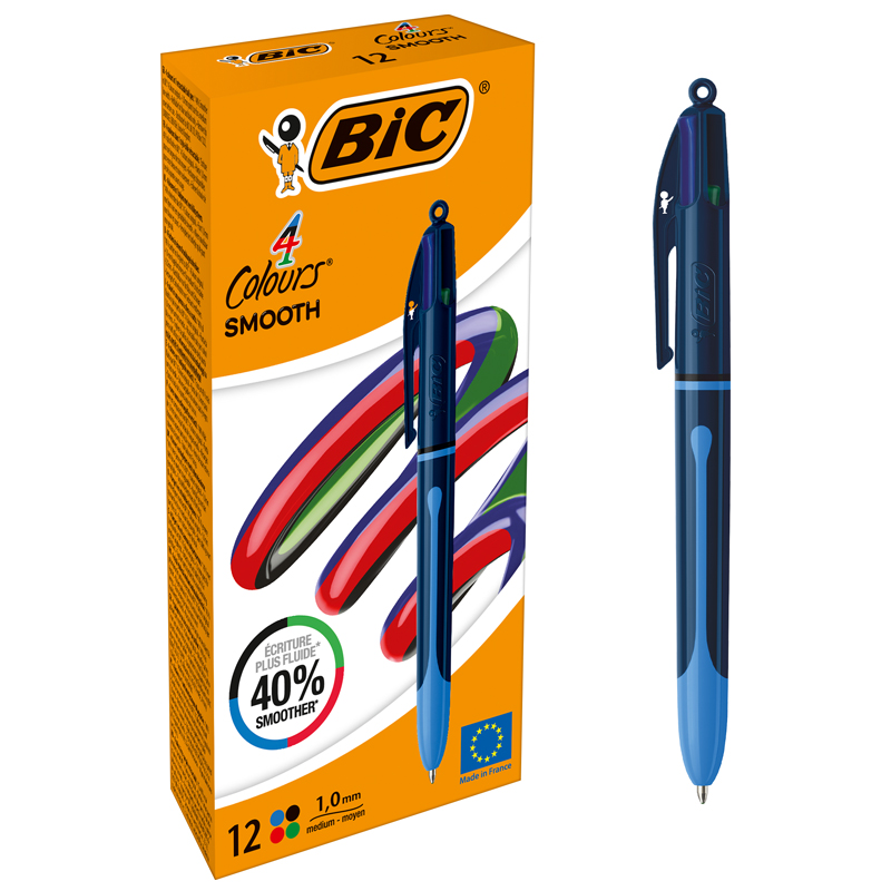 Pix Cu Mecanism 4 Culori Smooth Drop Bic