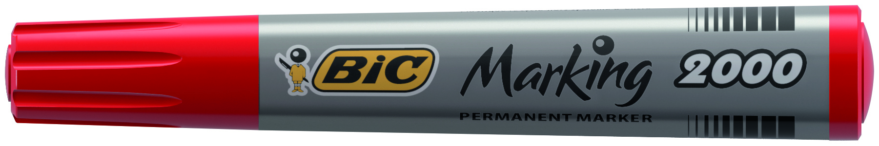 Marker Permanent Rosu Varf Rotund 2000 Bic