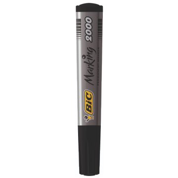Marker Permanent Negru Varf Rotund 2000 Bic