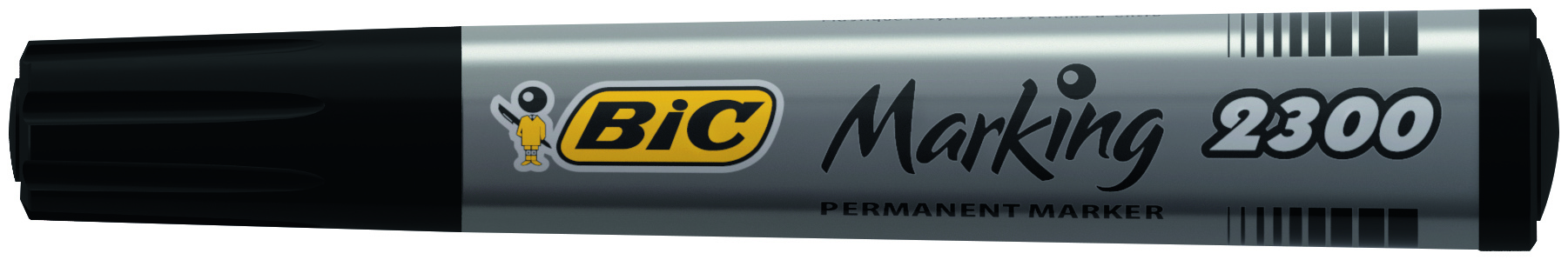 Marker Permanent Negru Varf Tesit 2300 Bic