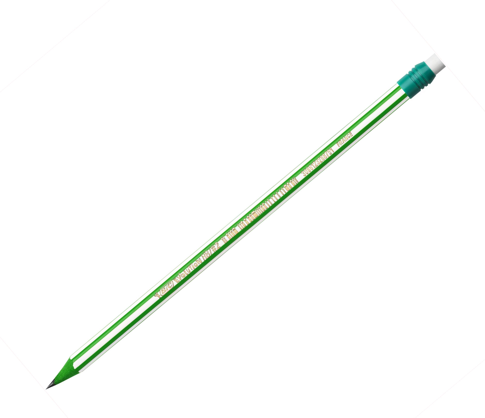 Creion Grafit Hb Cu Guma Evolution Stripes 646 12/Cut Bic