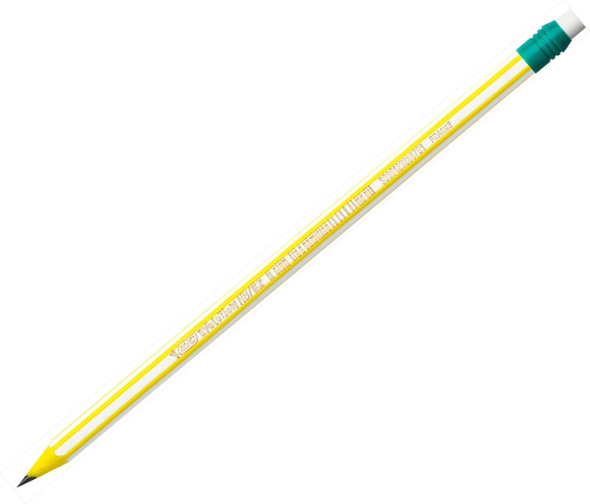 Creion Grafit Hb Cu Guma Evolution Stripes 646 12/Cut Bic