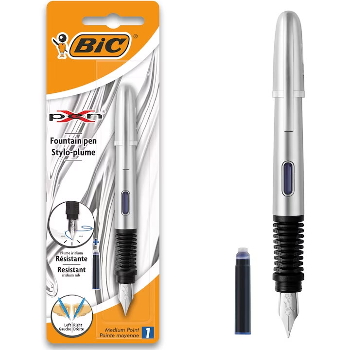 Stilou Xpen Chrome Silver Blister Bic