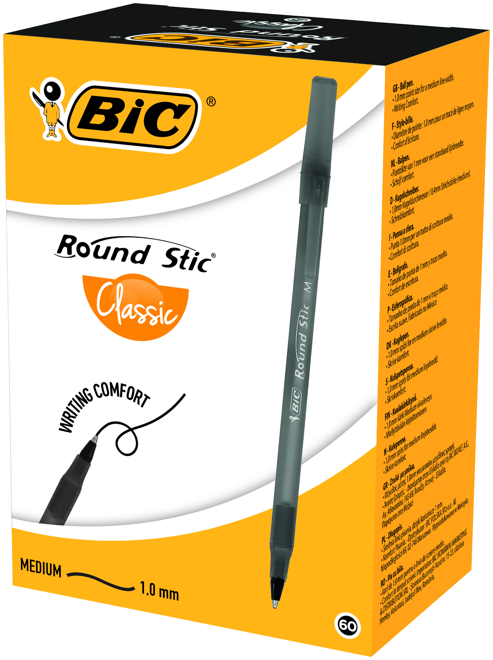 Pix Unica Folosinta Negru Round Stic Bic