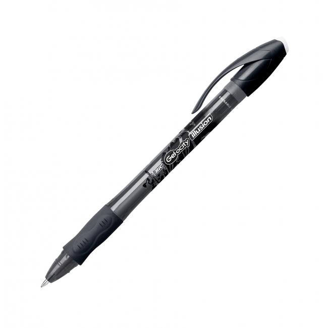 Roller 0.7mm Negru Gel-Ocity Illusion Bic