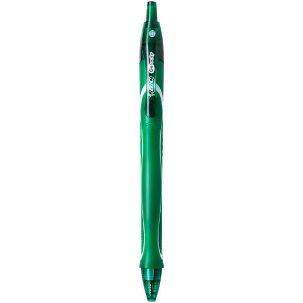Roller 0.7mm Semi-Gel Cu Mecanism Verde Quick-Dry Bic