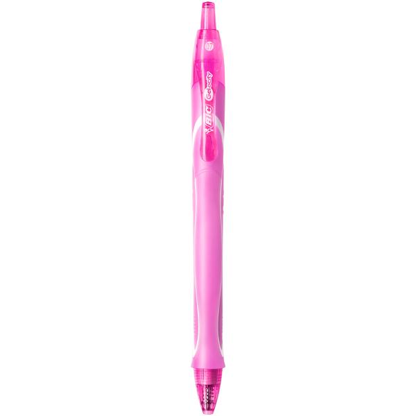 Roller 0.7mm Semi-Gel Cu Mecanism Roz Quick-Dry Bic