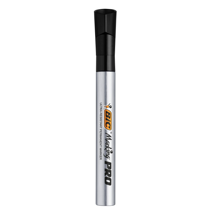 Marker Permanent Negru Varf Rotund Pro Industrial Bic