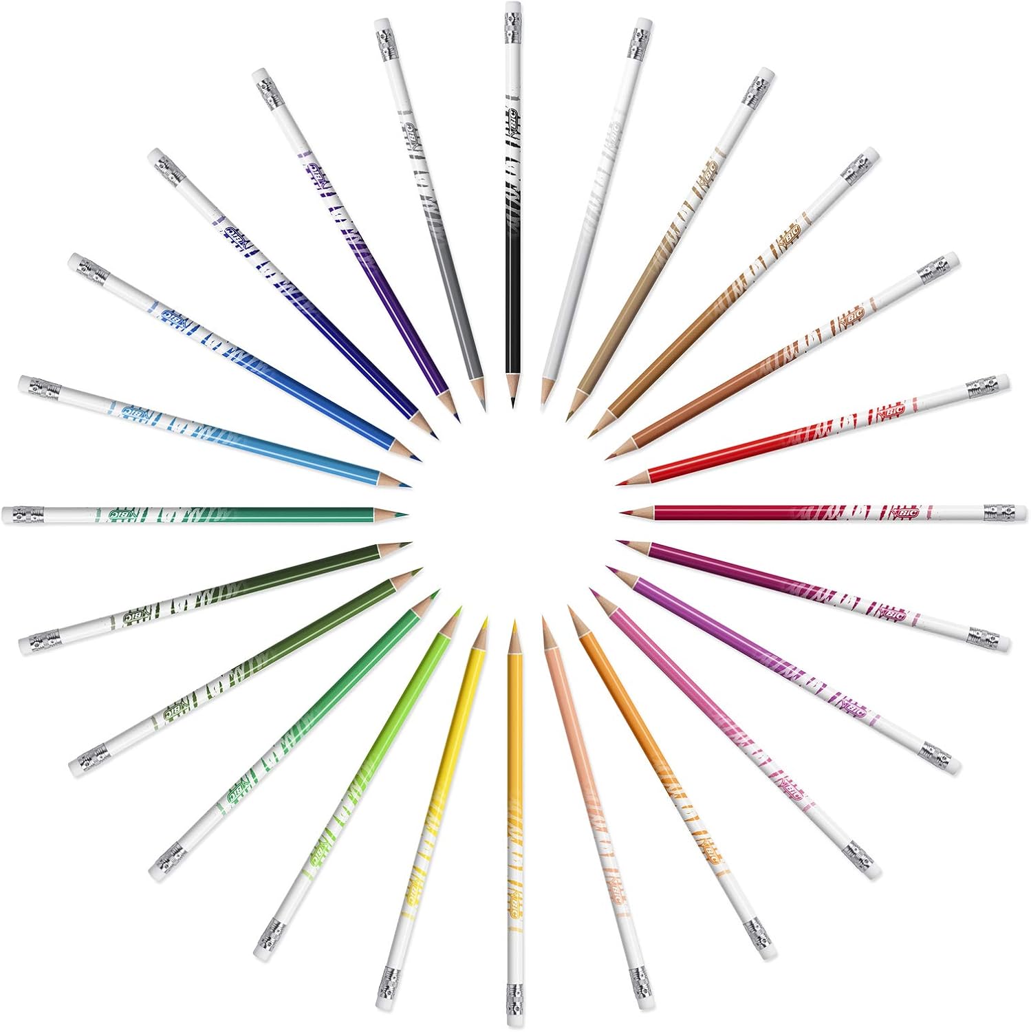Creioane Colorate 12 Culori Evolution Illusion Bic