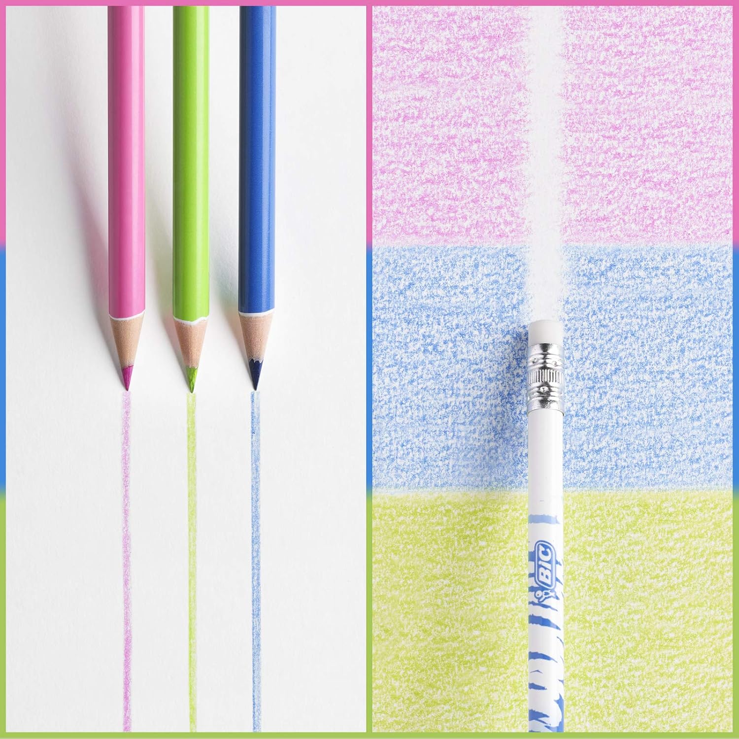 Creioane Colorate 12 Culori Evolution Illusion Bic