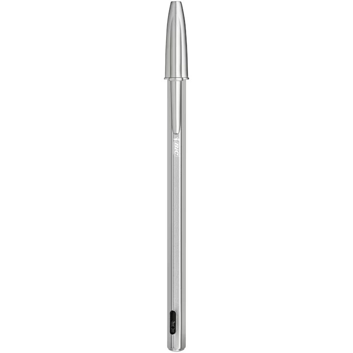 Pix Metalic Cu Mecanism Negru + 2 Rezerve Bic