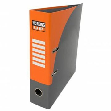 Biblioraft Working Up Portocaliu Cu Cutie 8cm Pigna