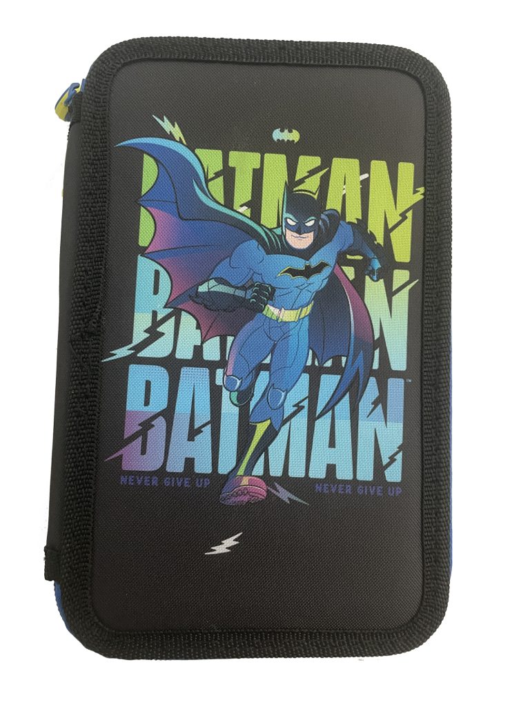 Penar Neechipat 3 Fermoare Batman Negru Pigna