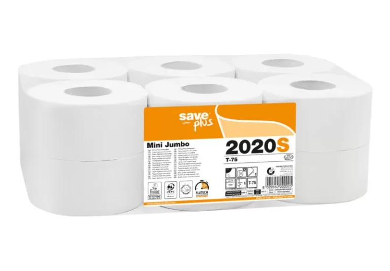Hartie igienica mini jumbo, Celtex 2020S, alba, 2 straturi, 150m/rola, 12 role/bax
