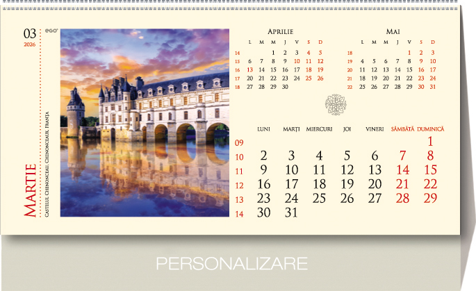 Calendar Birou Castele 13 File Ego