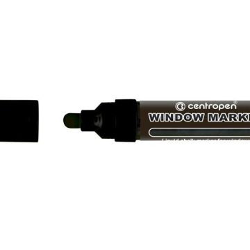Marker Creta Lichida Negru 2-15mm Varf Rotund 9121 Centropen
