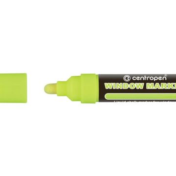 Marker Creta Lichida Galben Neon 2-15mm Varf Rotund 9121 Centropen