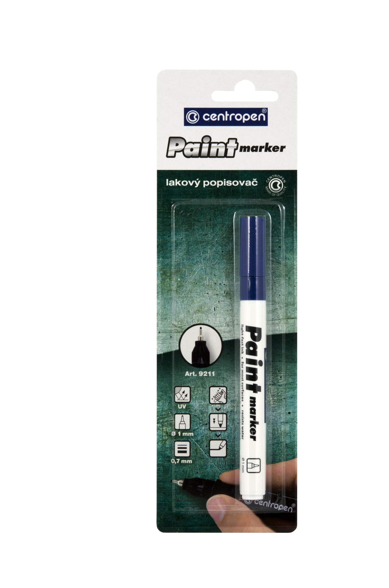 Marker Vopsea Albastra 0.7mm 9211 Centropen