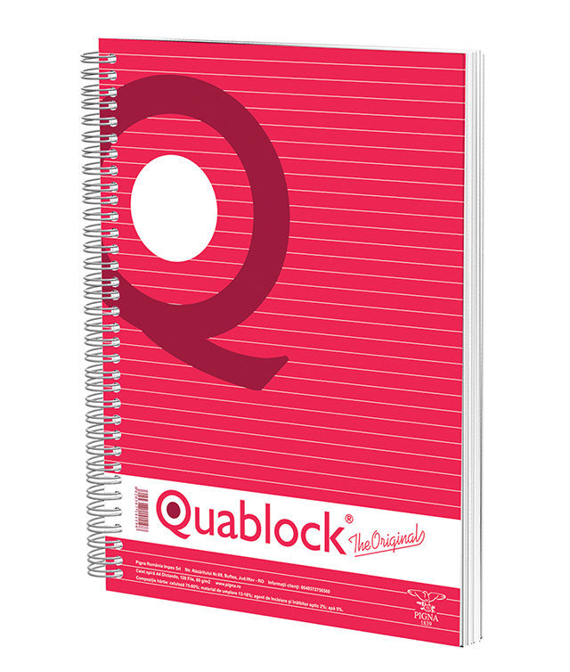 Caiet Spira A4 120 File Dictando Quablock Pigna