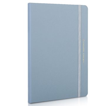 Caiet Birou 210*143mm 96 File Dictando Coperta Imitatie Piele Bleu Deli