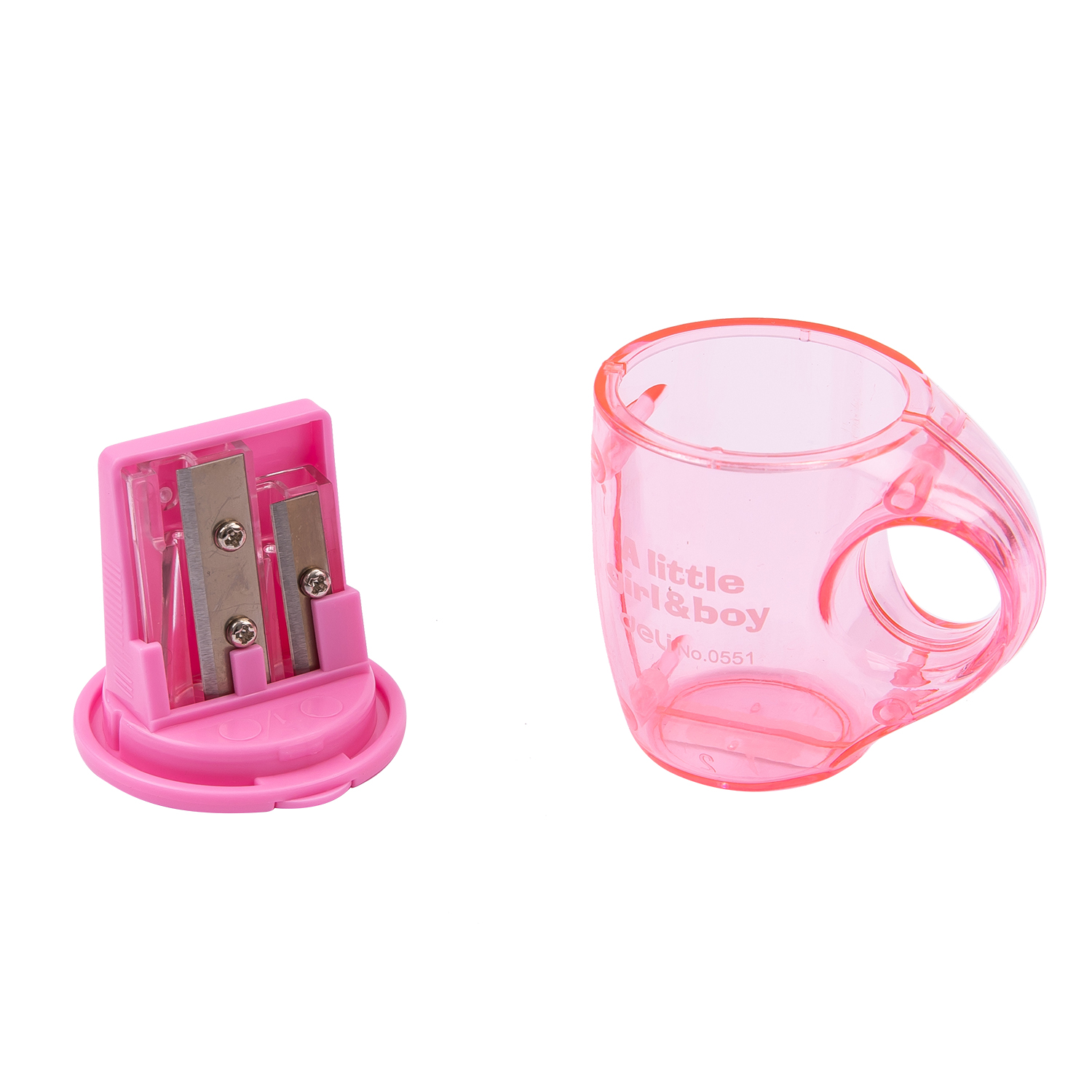 Ascutitoare Plastic Dubla Cu Container Cescuta Deli