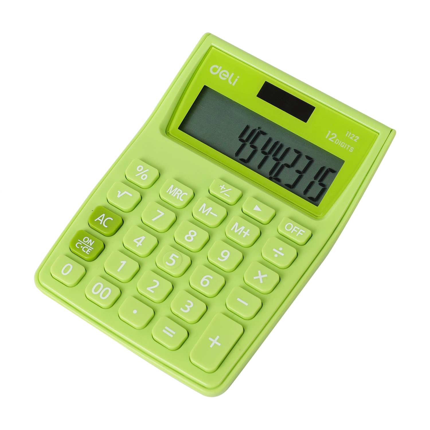 Calculator Buzunar 12Dig Alb-Verde 1122 Deli