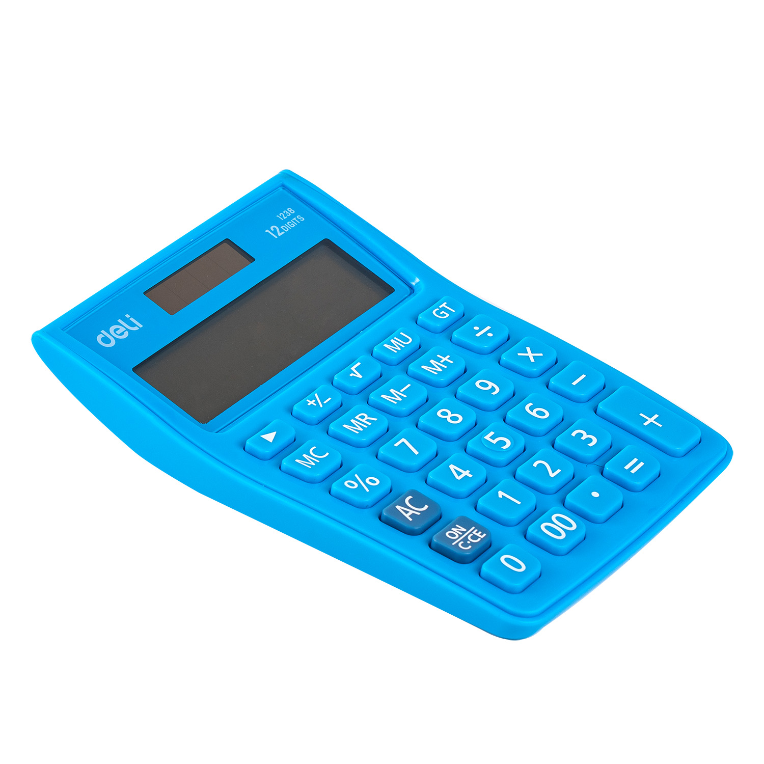 Calculator Birou 12Dig Alb-Albastru 1238 Deli