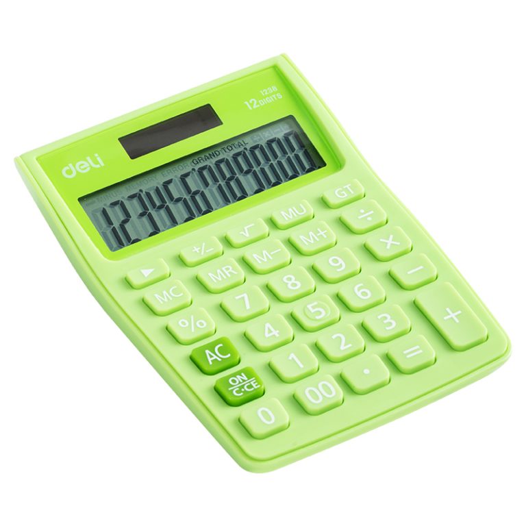 Calculator Birou 12Dig Alb-Verde 1238 Deli