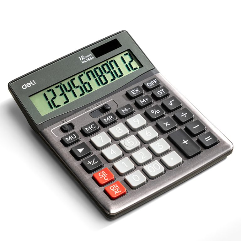 Calculator Birou 12Dig Metal 1654 Deli