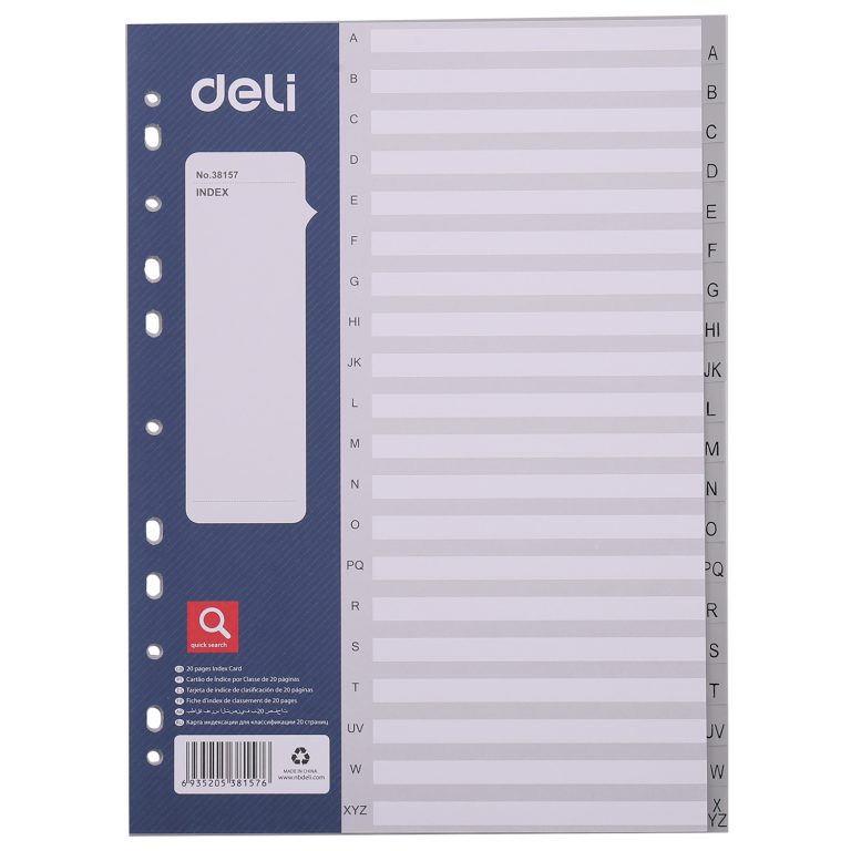 Separatoare Index Plastic A-Z Deli