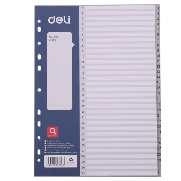 Separatoare Index Plastic 1-31 Deli