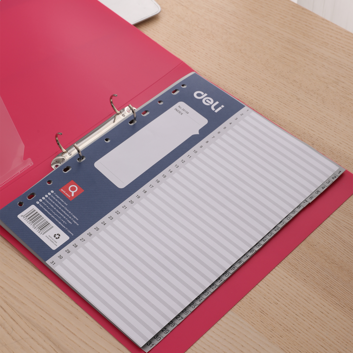 Separatoare Index Plastic 1-31 Deli