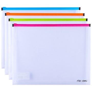 Mapa Protectie Zip A4 Cu Burduf Deli