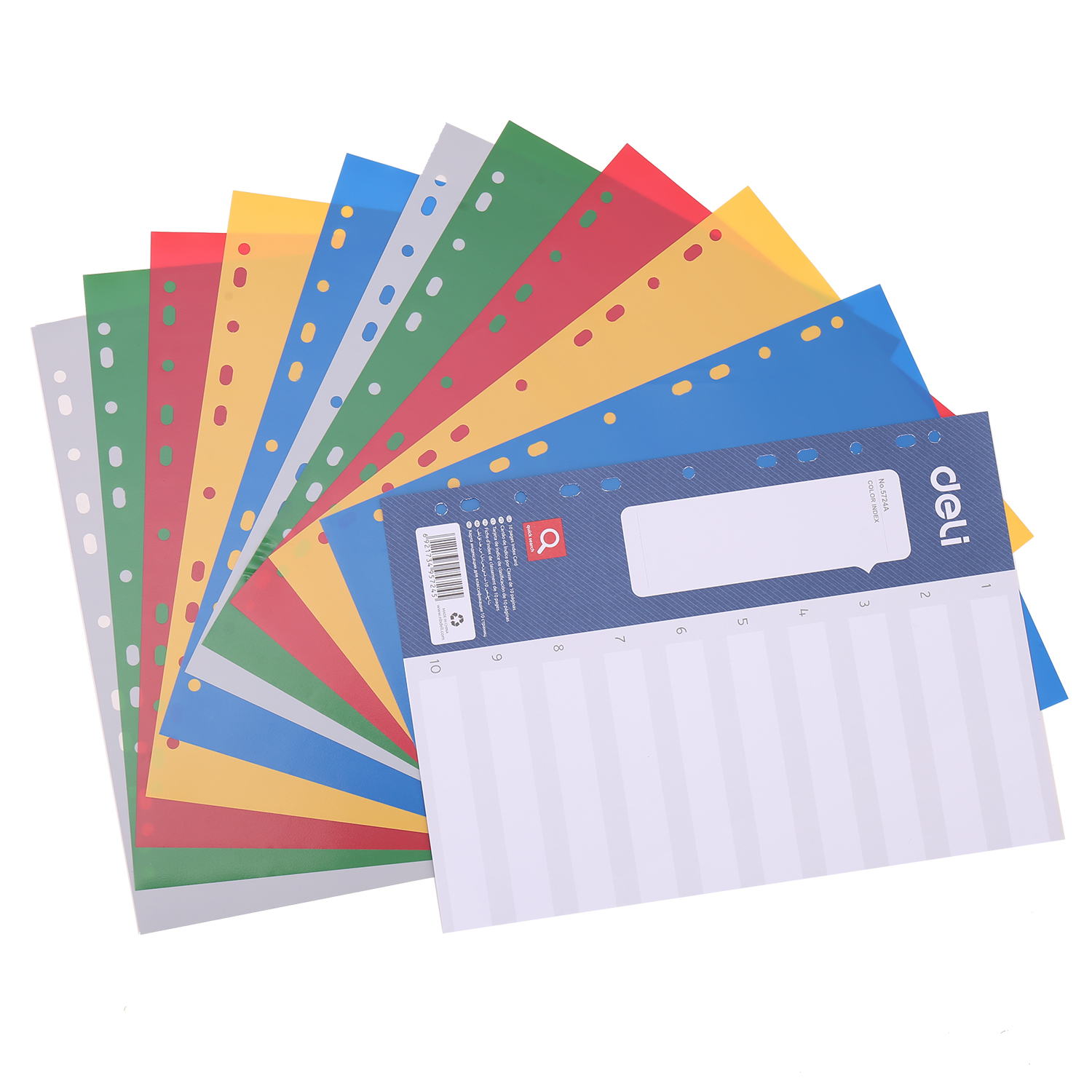 Separatoare Index Plastic 1-10 Deli