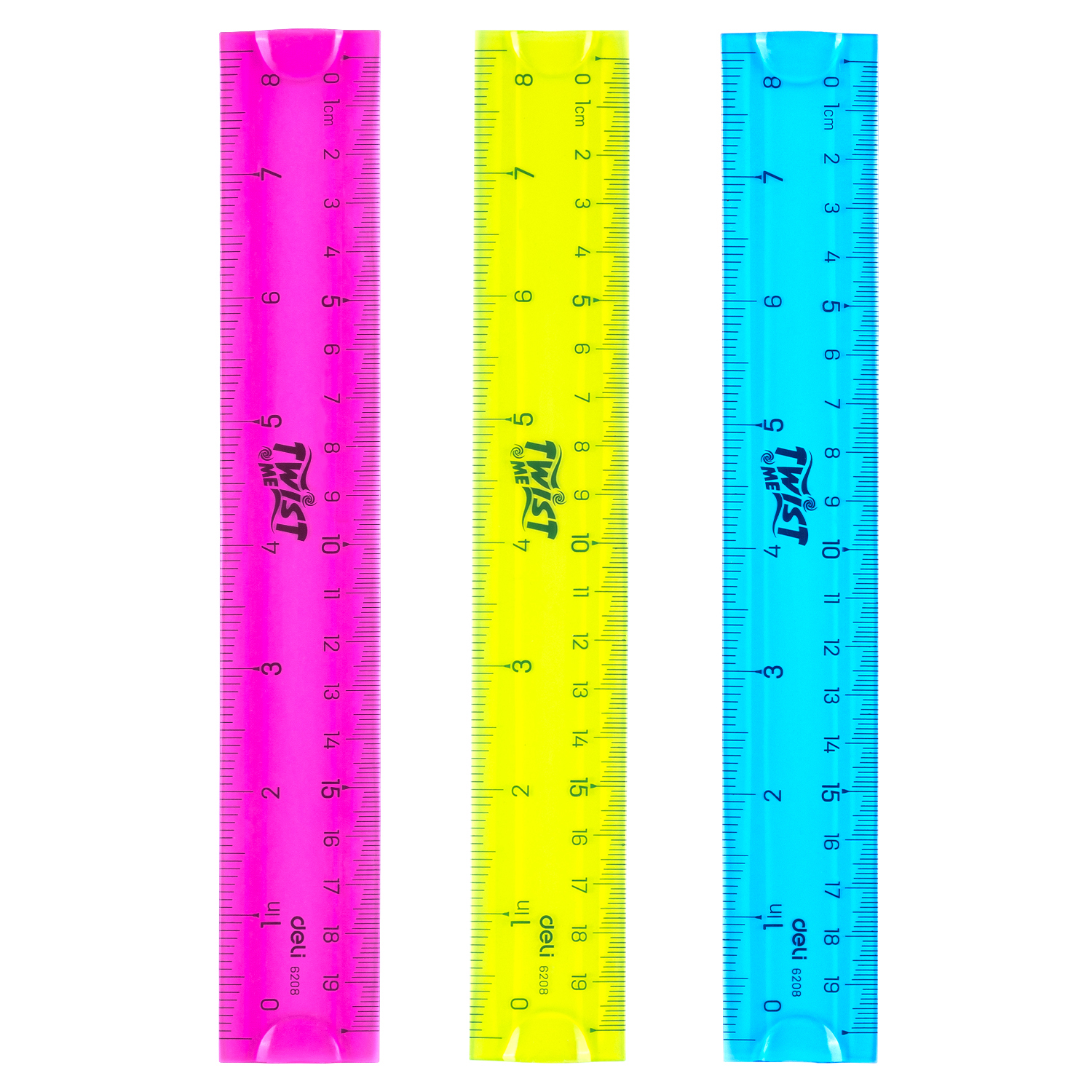 Rigla 20cm Flexibila Color Deli