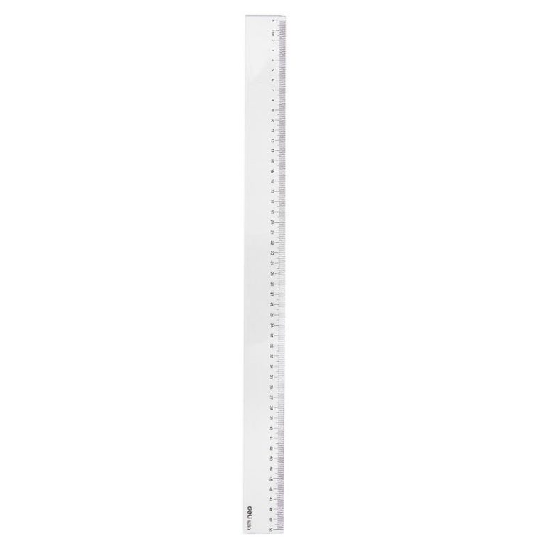 Rigla 50cm Transparenta Deli