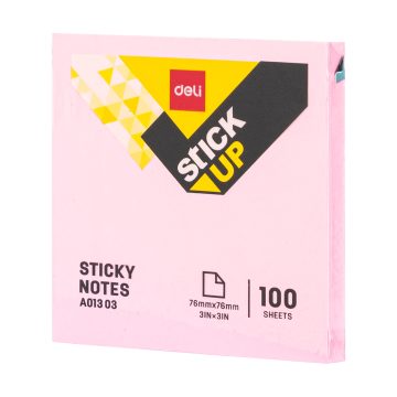 Notes Adeziv 76*76mm Diverse Culori Pastel Deli