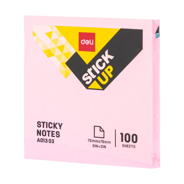 Notes Adeziv 76*76mm Diverse Culori Pastel Deli