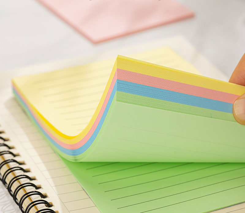 Notes Adeziv 76 X 76mm 4 X 25 File R-V-G-A Liniat Deli