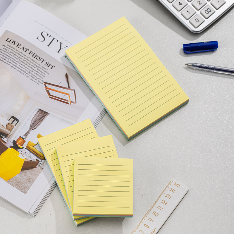 Notes Adeziv 76 X 101mm 4 X 25 File R-V-G-A Liniat Deli
