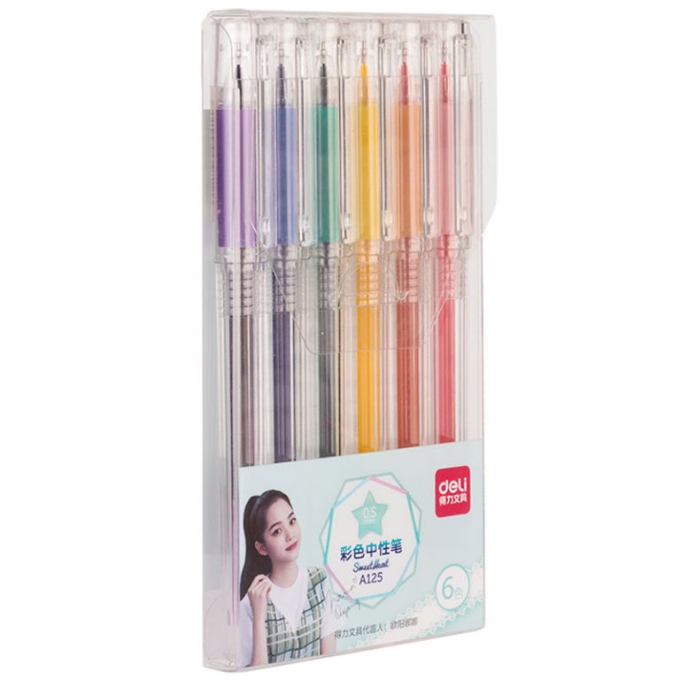 Set 6 Buc Pix Cu Gel Pastel Deli