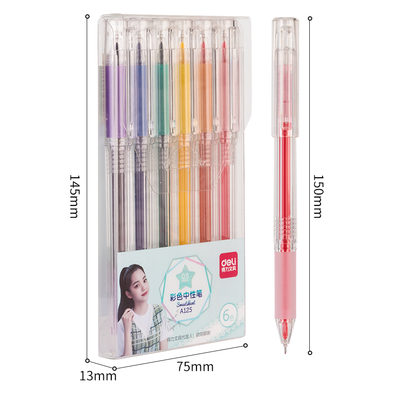 Set 6 Buc Pix Cu Gel Pastel Deli