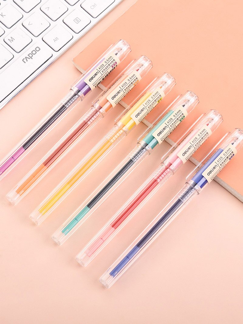 Set 6 Buc Pix Cu Gel Pastel Deli