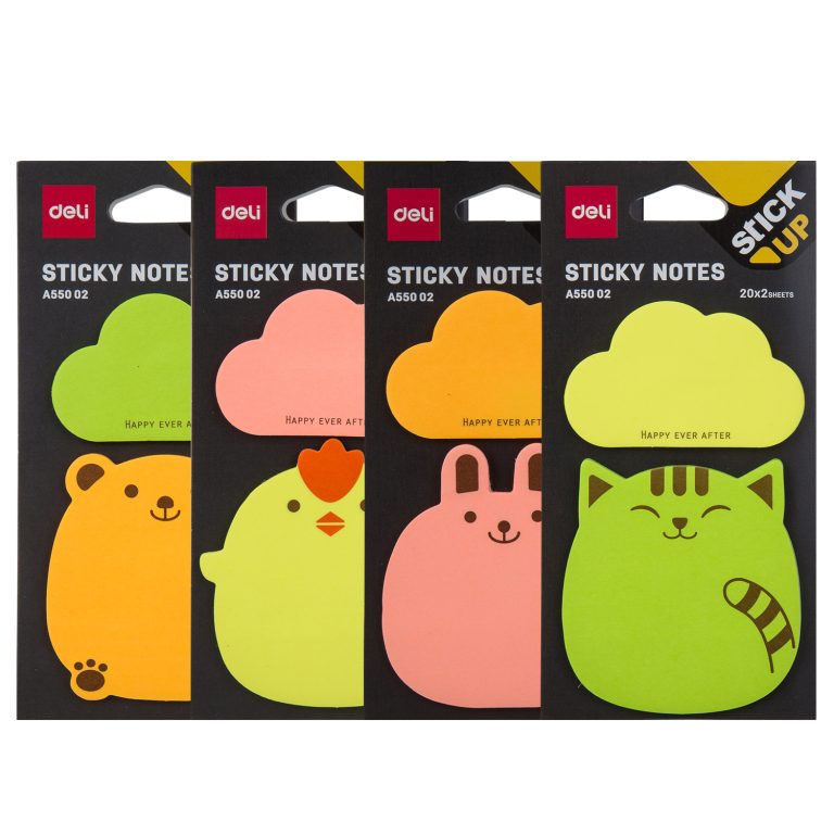 Notes Adeziv Animale 76*76mm 2*20 File Deli