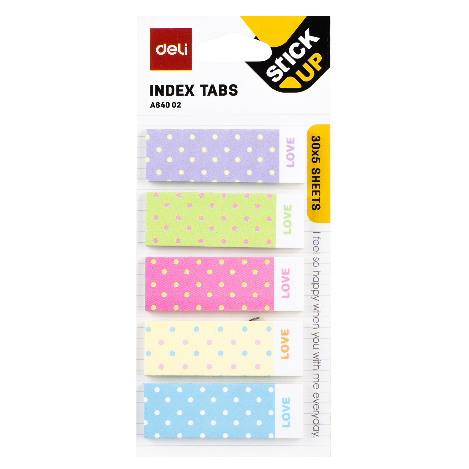 Index Adeziv Hartie 5*15*45mm 30 File 5 Modele Animale, Buline Deli