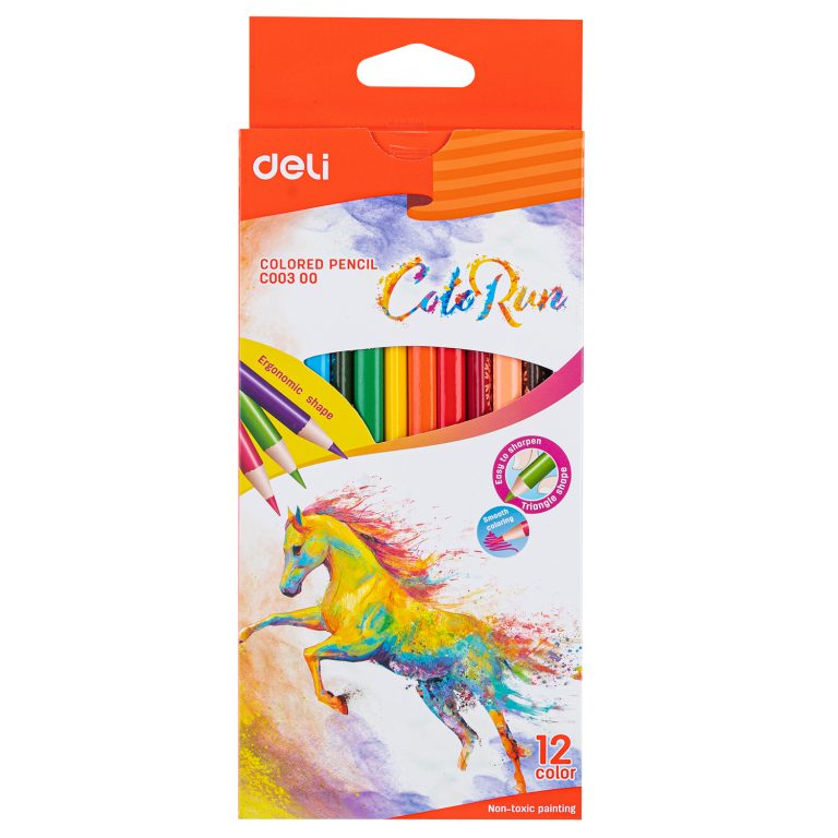 Creioane Colorate 12 Culori Colorun Deli