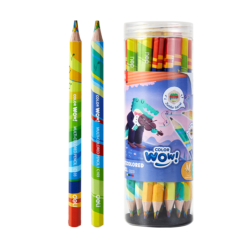 Creion Colorat Multicolor Jumbo Deli