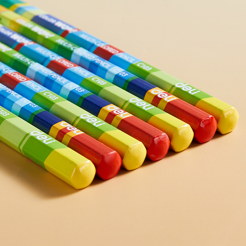 Creion Colorat Multicolor Jumbo Deli
